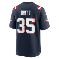 New England Patriots K.J. Britt Nike Navy Team Game Jersey