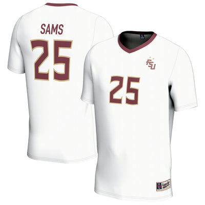 Emily Sams Florida State Seminoles GameDay Greats Soccer Fashion Jersey - White