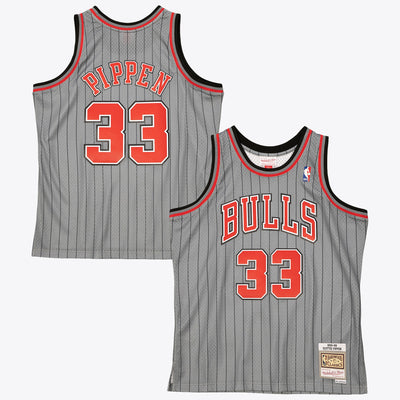Chicago Bulls Mitchell & Ness Scottie Pippen 1995 Reload Swingman Authentic Jersey - Grey