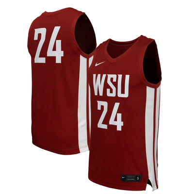Washington State Cougars Nike Replica Basketball Jersey - Crimson