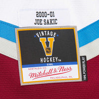 Colorado Avalanche Joe Sakic White 2000-01 Power Play Jersey