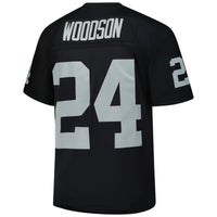 Las Vegas Raiders Charles Woodson Mitchell & Ness Black Legacy Replica Jersey