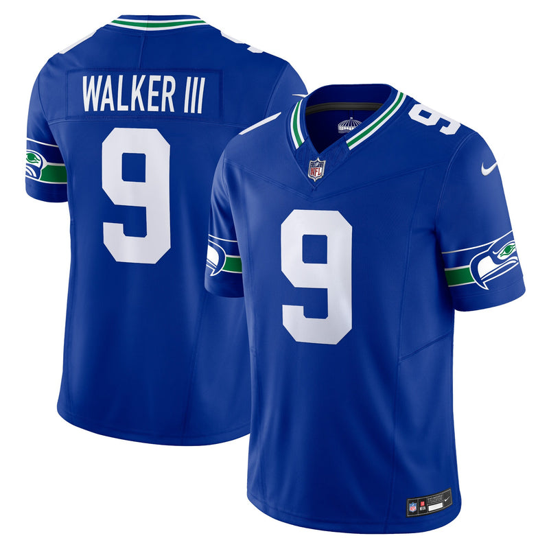 Seattle Seahawks Kenneth Walker III Nike Royal Vapor F.U.S.E. Limited Jersey