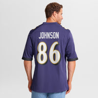 Baltimore Ravens Cornelius Johnson Nike Purple Team Game Jersey