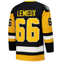 Pittsburgh Penguins Mario Lemieux Black 1991-92 Power Play Jersey