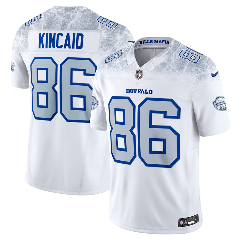 Buffalo Bills Dalton Kincaid Nike White 2025 Rivalries Collection Stitched Limited Jersey
