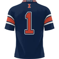 #1 Illinois Fighting Illini GameDay Greats Football Jersey - Navy