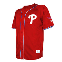 Philadelphia Phillies Stitches Red Team Color Full-Button Fashion Jersey