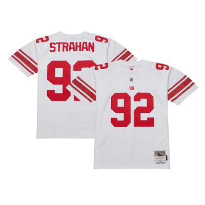 New York Giants Michael Strahan Mitchell & Ness White Legacy Replica Jersey