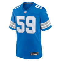 Detroit Lions Giovanni Manu Nike Blue Team Game Jersey