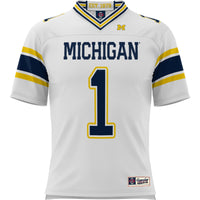 #1 Michigan Wolverines GameDay Greats Football Jersey - White