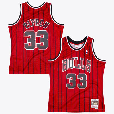 Chicago Bulls Mitchell & Ness Scottie Pippen 1995 Reload Swingman Authentic Jersey - Scarlet