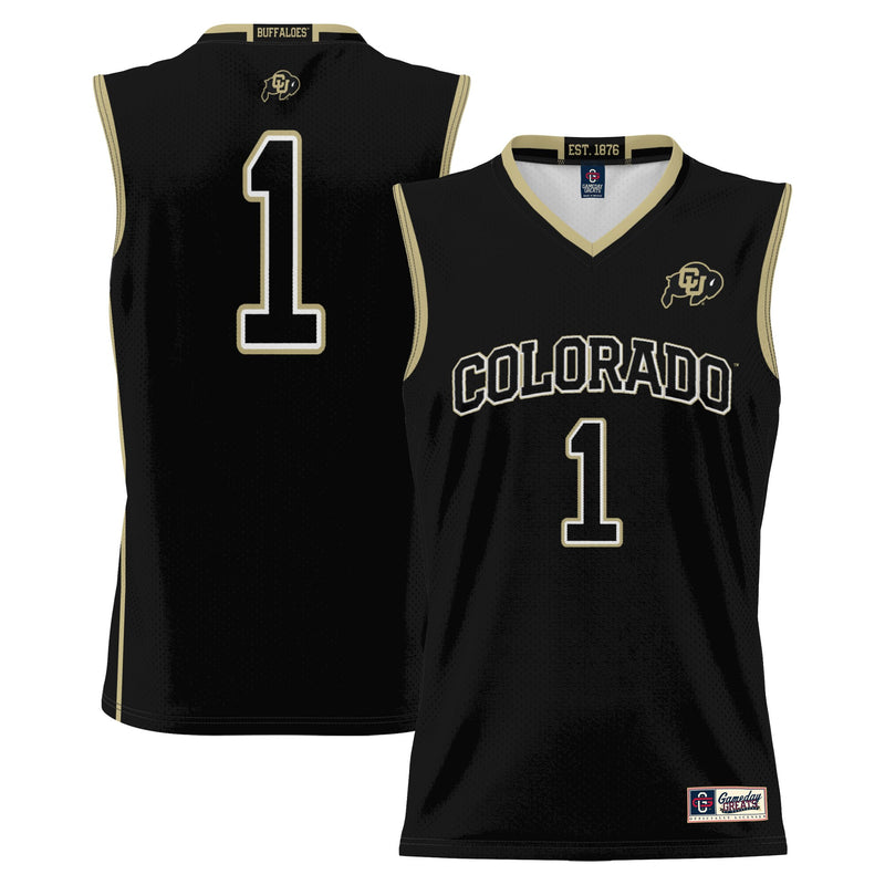 #1 Colorado Buffaloes GameDay Greats Replica Lightweight Basketball Jersey - Black