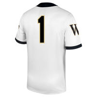 #1 Wake Forest Demon Deacons Nike Untouchable Football Jersey – White