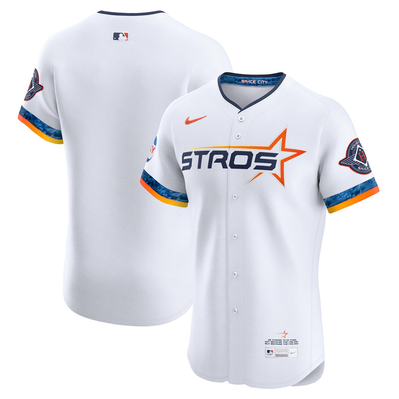 Houston Astros Nike White 2025 City Connect Elite Jersey