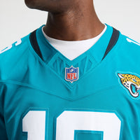 Jacksonville Jaguars Trevor Lawrence Nike Teal Team Vapor F.U.S.E. Stitched Limited Jersey