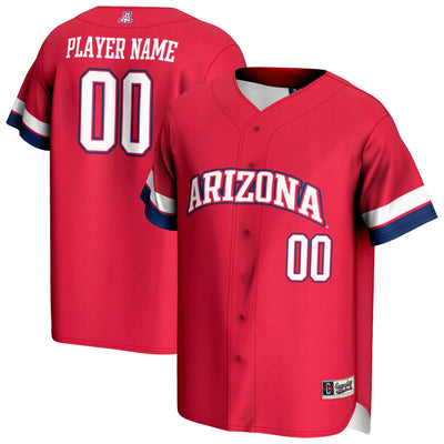 Arizona Wildcats GameDay Greats NIL Pick-A-Player Lightweight Baseball Jersey - Red