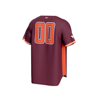 #00 Virginia Tech Hokies GameDay Greats Adult Lightweight Collegiate Baseball Fashion Jersey - Maroon