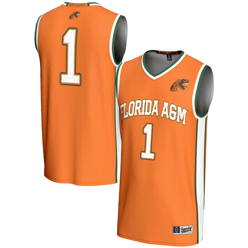 #1 Florida A&M Rattlers GameDay Greats Lightweight Basketball Jersey - Orange