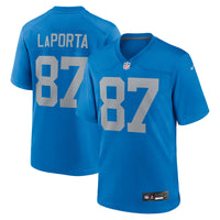 Detroit Lions Sam LaPorta Nike Blue Alternate Game Jersey