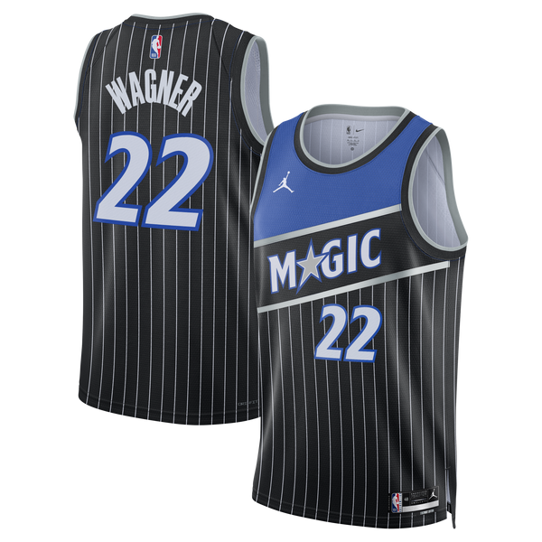 Orlando Magic Jordan Brand Statement Edition Swingman Jersey - Black - Franz Wagner