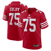 San Francisco 49ers Connor Colby Nike Scarlet Team Game Jersey