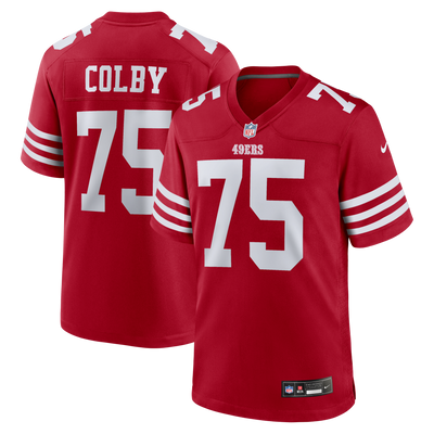 San Francisco 49ers Connor Colby Nike Scarlet Team Game Jersey