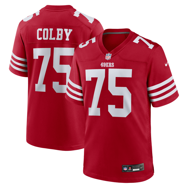 San Francisco 49ers Connor Colby Nike Scarlet Team Game Jersey