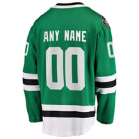 Dallas Stars Fanatics Green Home Breakaway Custom Jersey