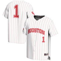 #1 Houston Cougars GameDay Greats Lightweight Baseball Jersey - White