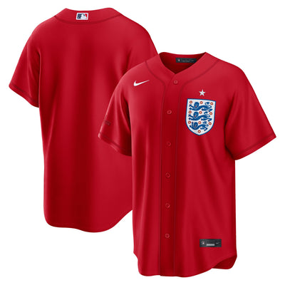 England National Team x MLB Nike Red Stadium Replica Jersey