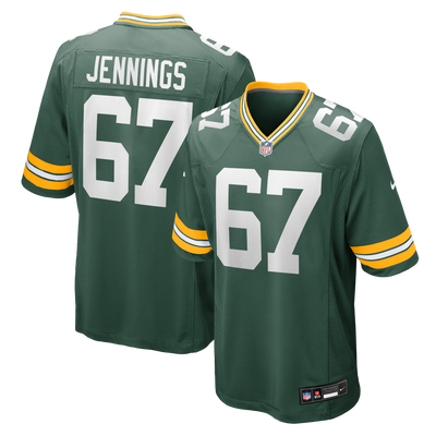Green Bay Packers Donovan Jennings Nike Green Team Game Jersey