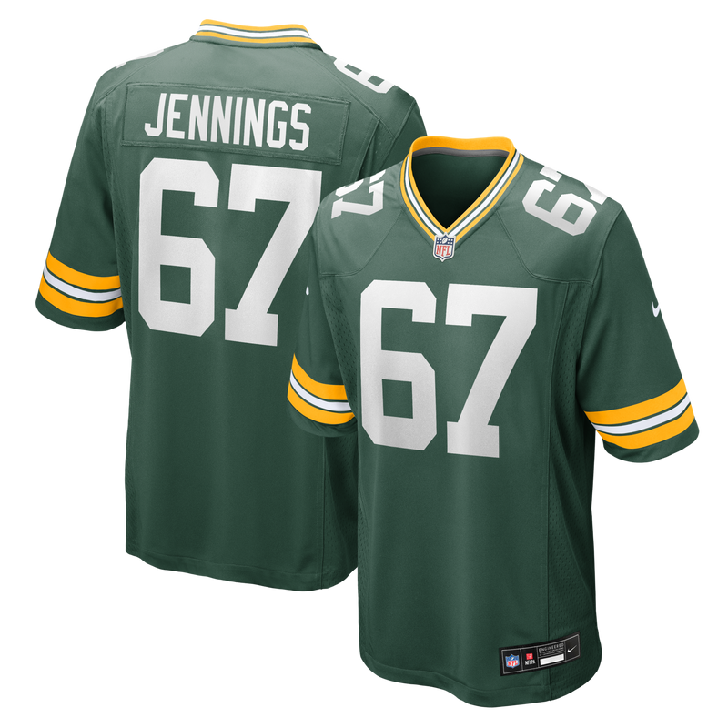 Green Bay Packers Donovan Jennings Nike Green Team Game Jersey