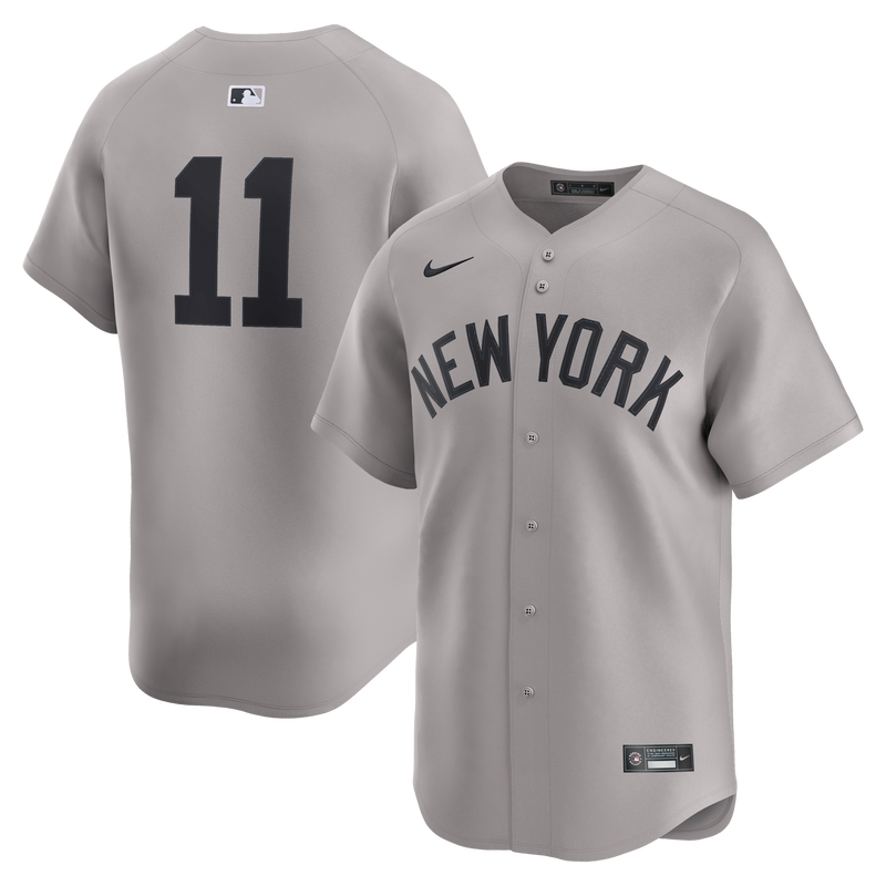 New York Yankees Anthony Volpe Nike Gray Road Limited Player Jersey