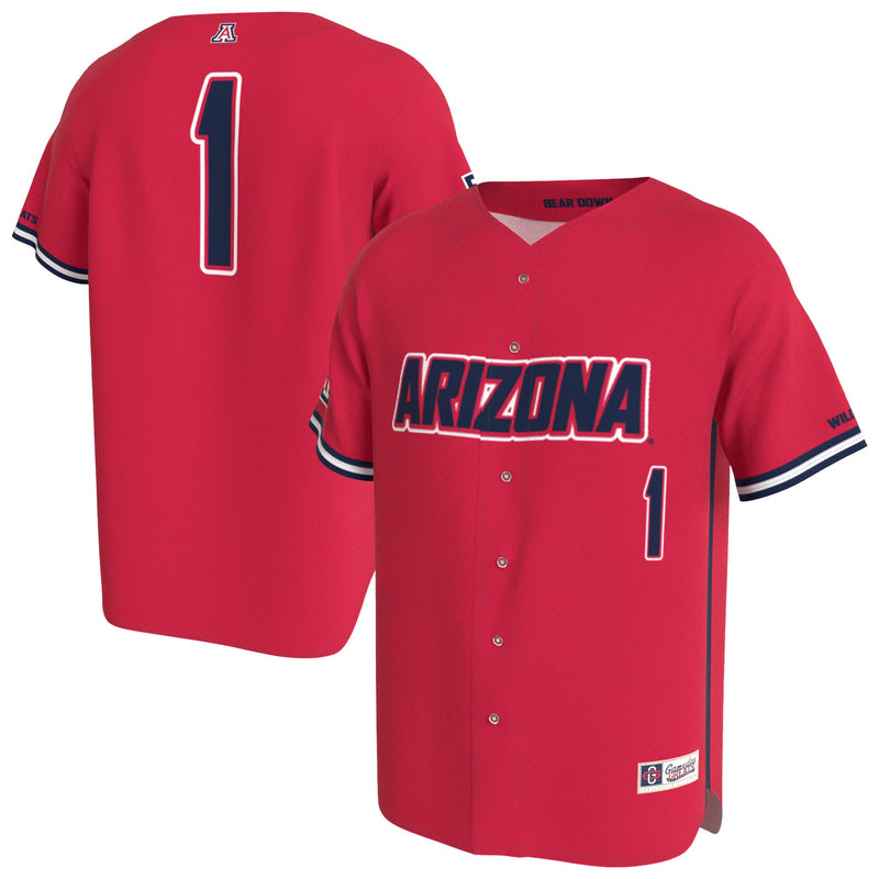Arizona Wildcats GameDay Greats Lightweight Collegiate Baseball Fashion Jersey - Red