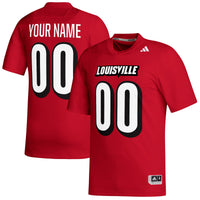 Louisville Cardinals adidas Custom Replica Football Jersey - Red