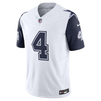 Dallas Cowboys Dak Prescott Nike White Vapor F.U.S.E. Limited Jersey