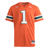 #1 Miami Hurricanes adidas Premier Jersey - Orange
