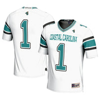 #1 Coastal Carolina Chanticleers GameDay Greats Football Jersey - White