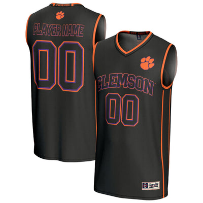 Clemson Tigers GameDay Greats Lightweight Collegiate Basketball NIL Pick-A-Player Fashion Jersey - Black