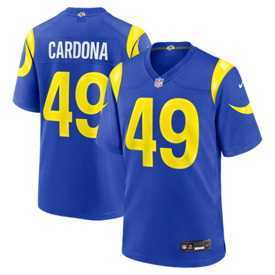 Los Angeles Rams Joe Cardona Nike Royal Team Game Jersey