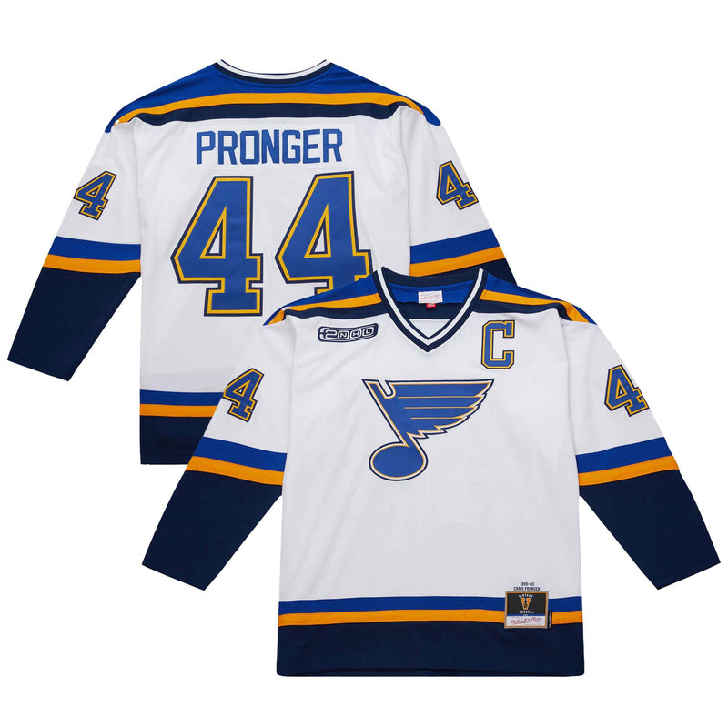 St. Louis Blues Chris Pronger White 1999-00 Power Play Jersey