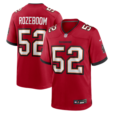 Tampa Bay Buccaneers Christian Rozeboom Nike Red Team Game Jersey