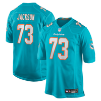 Miami Dolphins Austin Jackson Nike Aqua Game Jersey