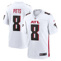 Atlanta Falcons Kyle Pitts Nike White Game Player Jersey