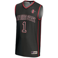 #1 San Diego State Aztecs GameDay Greats Lightweight Basketball Fashion Jersey - Black