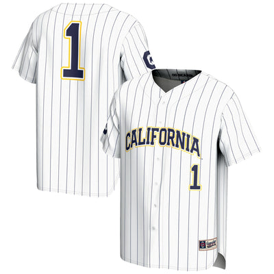 #1 Cal Bears GameDay Greats Lightweight Baseball Jersey - White