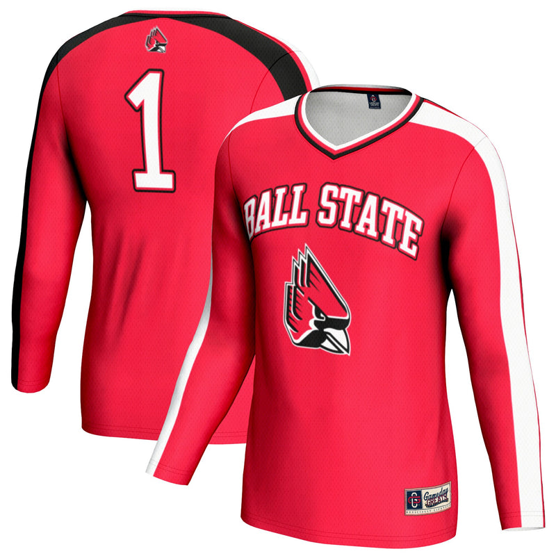 Ball State Cardinals GameDay Greats #1 Lightweight Volleyball Fashion Jersey - Cardinal