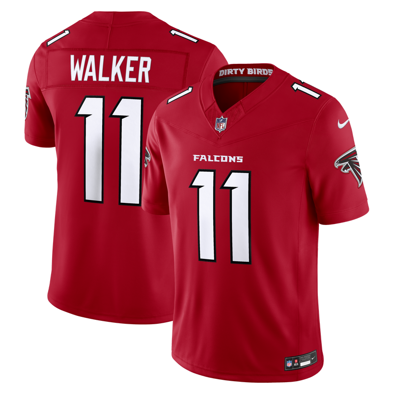 Atlanta Falcons Jalon Walker Nike Red Team Vapor F.U.S.E. Stitched Limited Jersey