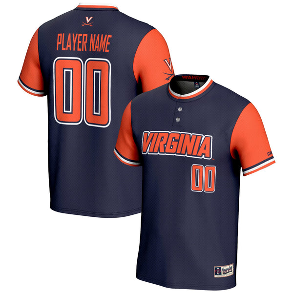 Virginia Cavaliers GameDay Greats NIL Pick-A-Player Lightweight Softball Jersey - Navy
